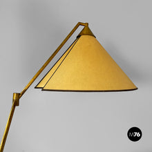Load image into Gallery viewer, Adjustable brass floor lamp, 1950s
