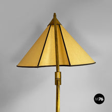 Load image into Gallery viewer, Adjustable brass floor lamp, 1950s
