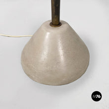 将图片加载到图库查看器，Glass and iron floor lamp, 1950s
