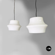 Charger l'image dans la galerie, Opaline glass chandeliers, 1950s

