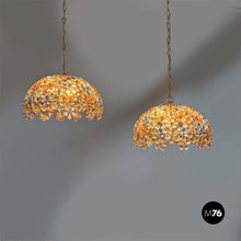 将图片加载到图库查看器，Glass and metal chandeliers, 1960s
