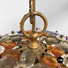 将图片加载到图库查看器，Glass and metal chandeliers, 1960s
