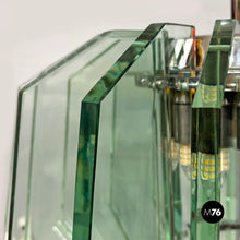 Charger l&#39;image dans la galerie, Metal and glass chandelier by Max Ingrand for Fontana Arte, 1960s
