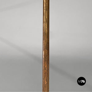 Glass chandelier with copper decoration, 1940s