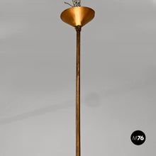 Load image into Gallery viewer, Glass chandelier with copper decoration, 1940s
