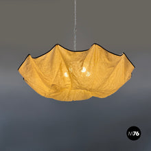 Load image into Gallery viewer, Linen and metal chandelier by Tobia Scarpa for Flos, 1980s
