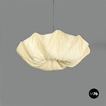 Load image into Gallery viewer, Linen and metal chandelier by Tobia Scarpa for Flos, 1980s

