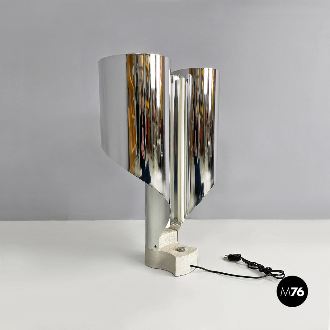 Metal Spinnaker table lamp by Costantino Corsini and Giorgio Wiskemann for Stilnovo, 1968