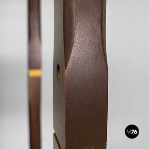 Italian wood and metal self-standing bookcase, 1960s