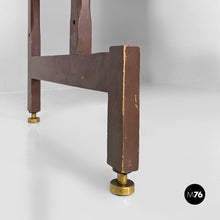 Carica l&#39;immagine nel visualizzatore di Gallery, Italian wood and metal self-standing bookcase, 1960s
