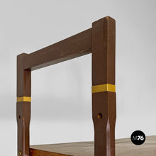 Carica l&#39;immagine nel visualizzatore di Gallery, Italian wood and metal self-standing bookcase, 1960s
