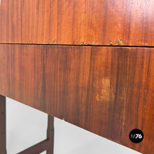 Carica l&#39;immagine nel visualizzatore di Gallery, Wood self standing bookcase with double cabinet, 1960s
