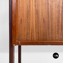 Carica l&#39;immagine nel visualizzatore di Gallery, Wood self standing bookcase with double cabinet, 1960s
