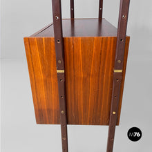 Carica l&#39;immagine nel visualizzatore di Gallery, Wood self standing bookcase with double cabinet, 1960s
