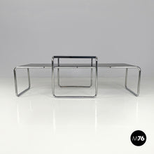 将图片加载到图库查看器，Black wood coffee tables Laccio by Marcel Breuer for Gavina, 1970s
