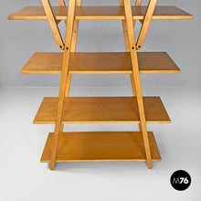 Charger l&#39;image dans la galerie, Wooden bookcase Nuvola Rossa by Vico Magistretti for Cassina, 1980s
