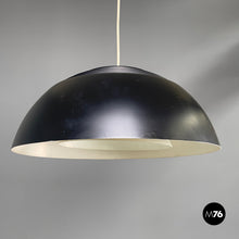 Carica l&#39;immagine nel visualizzatore di Gallery, Black and white metal ceiling lamp by Arne Jacobsen for Louis Poulsen, 1960s
