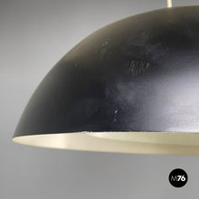 Carica l&#39;immagine nel visualizzatore di Gallery, Black and white metal ceiling lamp by Arne Jacobsen for Louis Poulsen, 1960s
