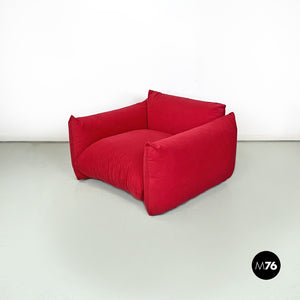 Red armchair Marenco by Mario Marenco for Arflex, 1970s