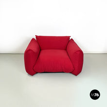 Load image into Gallery viewer, Red armchair Marenco by Mario Marenco for Arflex, 1970s
