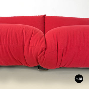 Red sofa Marenco by Mario Marenco for Arflex, 1970s