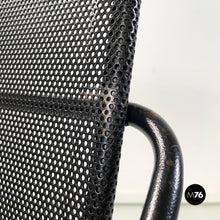 将图片加载到图库查看器，Black metal chair, 1980s
