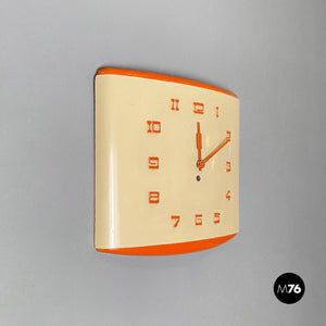 Rectangular wall clock, 1960s