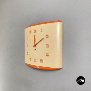 Rectangular wall clock, 1960s