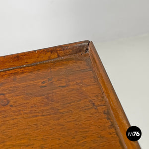 Wooden nightstand with shutter opening, early 1900s