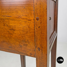 Load image into Gallery viewer, Wooden nightstand with shutter opening, early 1900s
