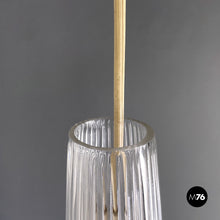 Carica l&#39;immagine nel visualizzatore di Gallery, Fluted glass chandelier, 1950s
