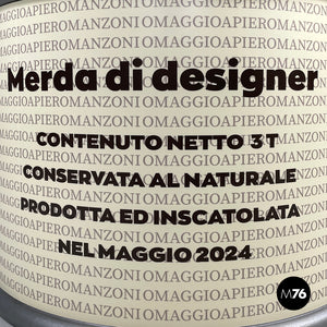 Wood and plastic coffee table Merda di Designer by Niccolò Spirito, 2024