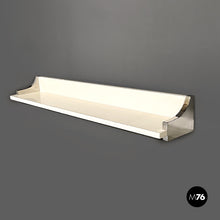Load image into Gallery viewer, White lacquered wood shelf by D.I.D., 1980s
