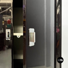 Load image into Gallery viewer, Wooden black lacquered wardrobe, 1970s
