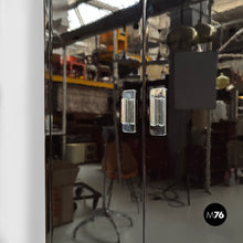 Load image into Gallery viewer, Wooden black lacquered wardrobe, 1970s

