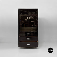 Load image into Gallery viewer, Wooden black lacquered wardrobe, 1970s
