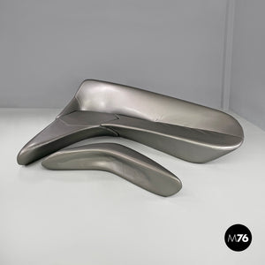 Grey silver sofa Moon System by Zaha Hadid for B&B, 2007