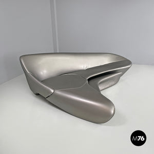 Grey silver sofa Moon System by Zaha Hadid for B&B, 2007