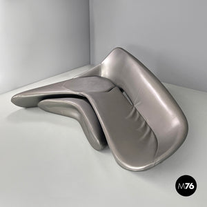 Grey silver sofa Moon System by Zaha Hadid for B&B, 2007