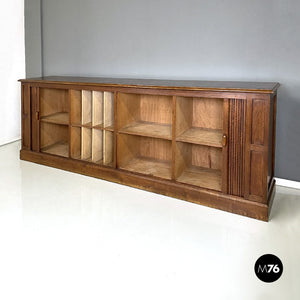 Wooden sideboard with shutter opening, 1920s