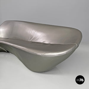 Grey silver sofa Moon System by Zaha Hadid for B&B, 2007