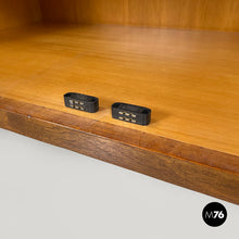 画像をギャラリービューアに読み込む, Wooden dresser with transparent glass handles, 1940s
