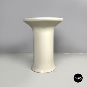 White ceramic umbrella stand by Angelo Mangiarotti for Fratelli Brambilla, 1970s