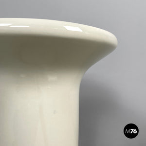 White ceramic umbrella stand by Angelo Mangiarotti for Fratelli Brambilla, 1970s