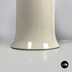 White ceramic umbrella stand by Angelo Mangiarotti for Fratelli Brambilla, 1970s