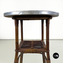 将图片加载到图库查看器，Coffee tables in bamboo and aluminum, 1960s
