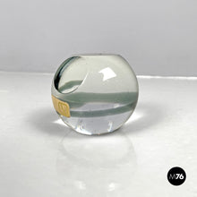 Load image into Gallery viewer, Paperweight by V. Nason &amp; C. in transparent Murano glass, 1990s
