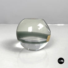 Load image into Gallery viewer, Paperweight by V. Nason &amp; C. in transparent Murano glass, 1990s
