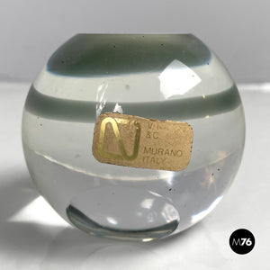 Paperweight by V. Nason & C. in transparent Murano glass, 1990s