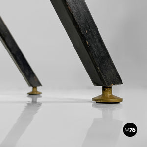 Metal and wood bench, 1950s